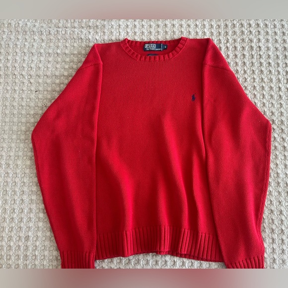 Polo Ralph Lauren Other - Vintage Polo Ralph Lauren Red Crewneck Sweatshirt